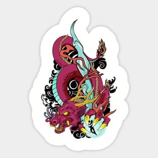 Oriental dragon Sticker